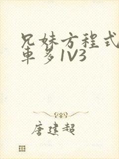 兄妹方程式多R车多1V3