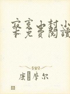 寂寞山村小说全本免费阅读