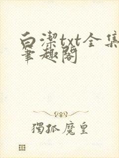 白洁txt全集笔趣阁