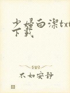 少妇白洁txt下载