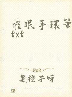 催眠手环笔趣阁txt