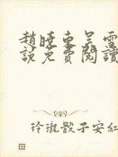 赵晓东吴雪晴小说免费阅读