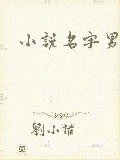 小说名字男生
