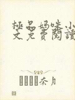 极品妈咪小说全文免费阅读