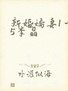 新婚娇妻1一25李晶