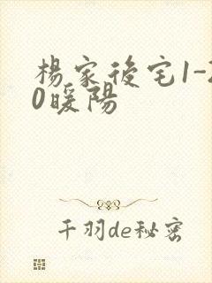 杨家后宅1-20暖阳