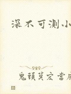 深不可测小说