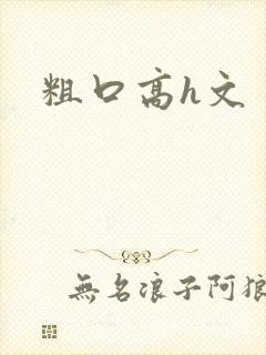 粗口高h文