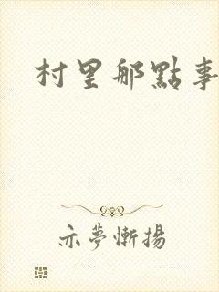 村里那点事儿