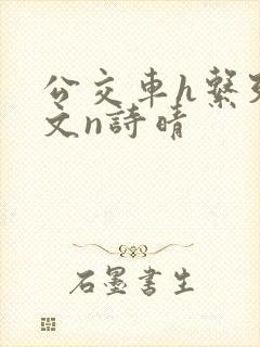 公交车h系列辣文n诗晴