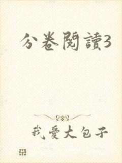 分卷阅读3