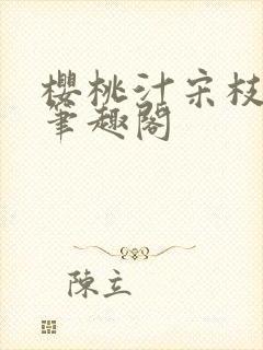 樱桃汁宋枝江野笔趣阁