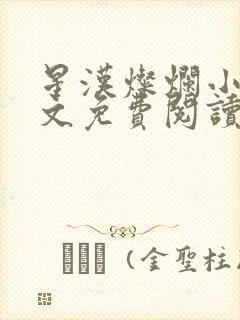 星汉灿烂小说全文免费阅读