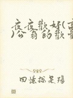 夜夜欢好(高h)公翁的欢爱