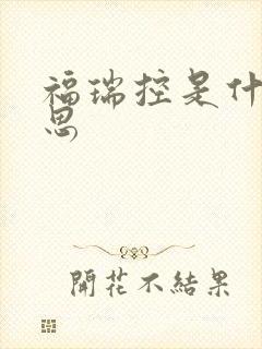 福瑞控是什么意思