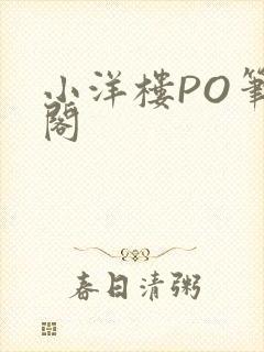 小洋楼PO笔趣阁