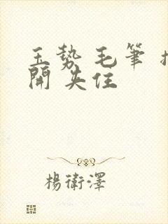 玉势 毛笔 撑开 夹住