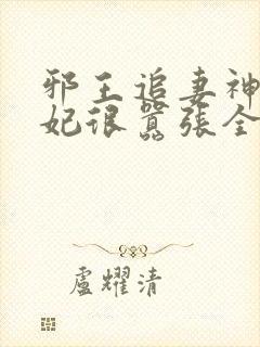 邪王追妻神医狂妃很嚣张全文免费