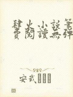 肆火小说笔趣免费阅读无弹窗