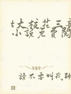 t大校花三部曲小说免费阅读全文