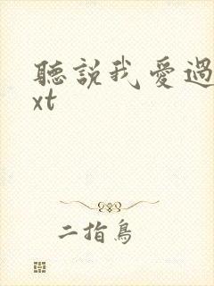 听说我爱过你txt