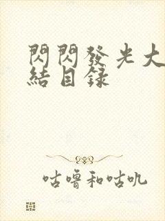 闪闪发光大团圆结目录