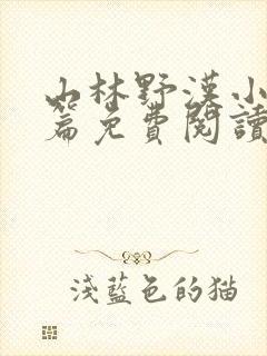 山林野汉小说全篇免费阅读