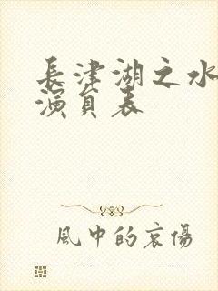 长津湖之水门桥演员表