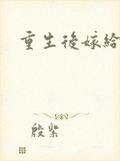 重生后嫁给三叔