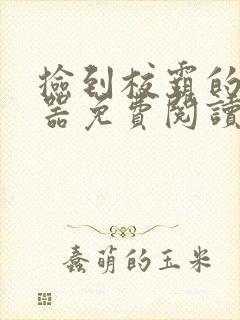 捡到校霸的遥控器免费阅读