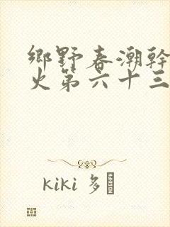 乡野春潮干柴烈火第六十三章