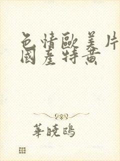 色情欧美片午夜国产特黄