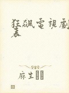 狂飙电视剧演员表
