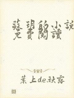 苏玥的小说全文免费阅读