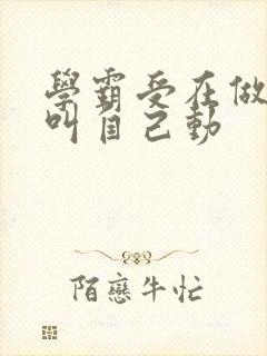 学霸受在做作业叫自己动