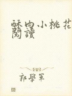 酥肉小桃花全文阅读