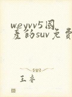 weyvv5国产的suv免费