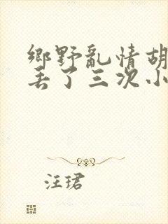 乡野乱情胡秀英丢了三次小说