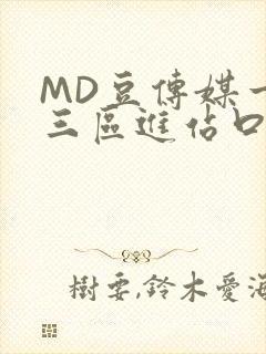 MD豆传媒一二三区进站口