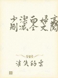 少洁白妇高义无删减全文阅读