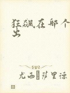 狂飙在哪个台播出