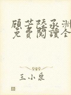 顾芒陆承洲小说免费阅读全文免费阅读下载