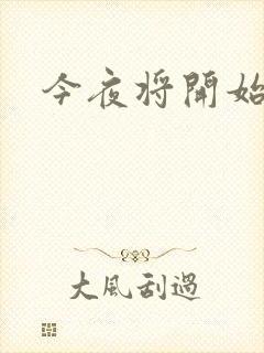 今夜将开始小说