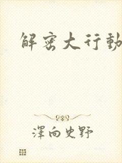 解密大行动