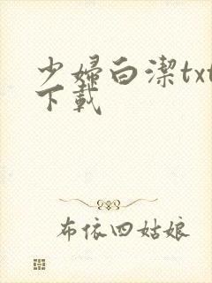 少妇白洁txt下载
