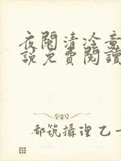 夜阑清冷意欢小说免费阅读