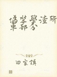 伪装学渣所有开车部分