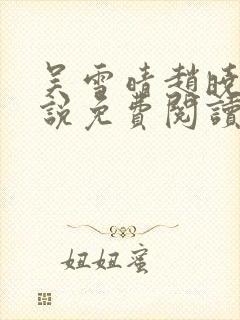 吴雪晴赵晓东小说免费阅读