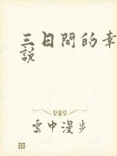 三日间的幸福小说