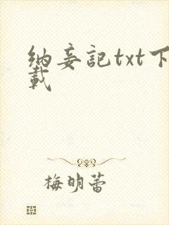 纳妾记txt下载